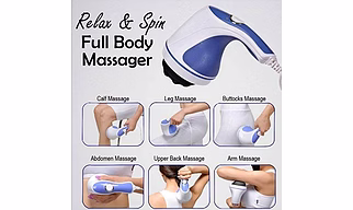 Electric Full Body Massager for Pain Relief - White | Men & Women