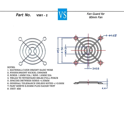 Fan guard for 60mm fans-12671991