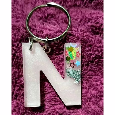 letter resin keychain 02