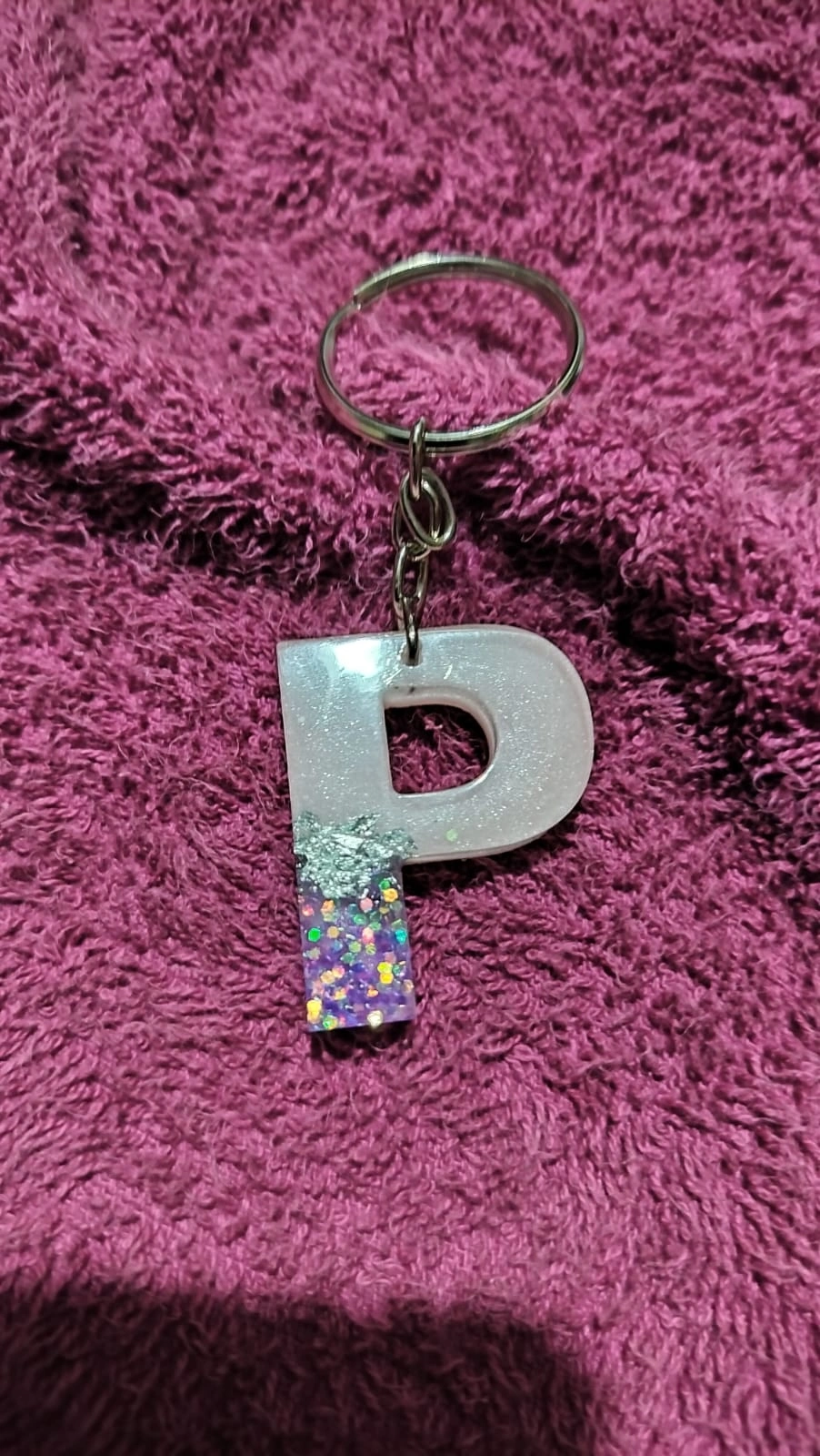 Letter Resin Keychain-12442224