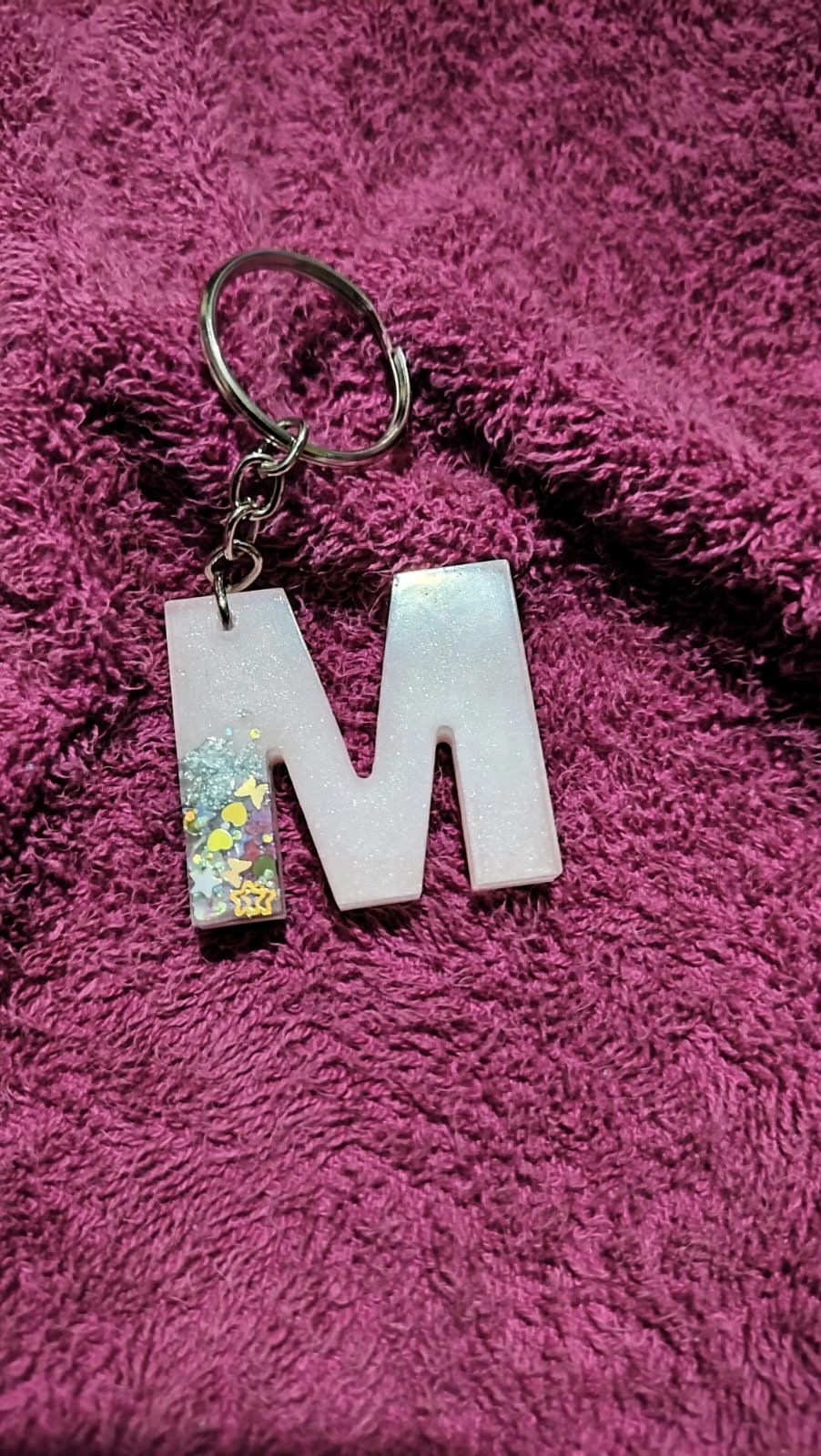 Letter Resin Keychain-3