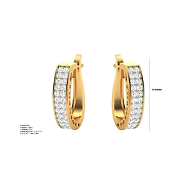 Gold - Diamond Earrings