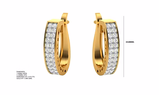 Gold - Diamond Earrings