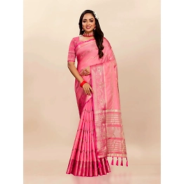YNF Soft Katan Silk Saree with Zari Weaving Design, Pallu, Border & Silk Blouse Piece