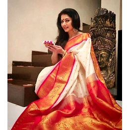 YNF Soft Lichi Silk Saree with Heavy Jaquard Border & Rich Pallu - Trendy & Light Weight