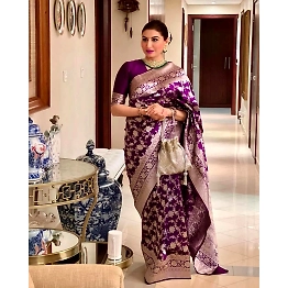 YNF Soft Lichi Silk Saree with Heavy Jaquard Border & Rich Pallu - Trendy & Light Weight