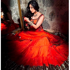 Foux Gorgette with Micro Inner and Thread Work: Elegant Outfit!