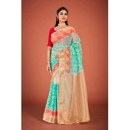 YNF Organza Jacquard Lace Border with Exquisite Embroidery - Stunning Elegance!