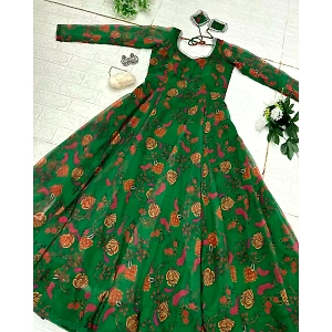 Anarkali Gown - Stunning Digital Print Georgette Suit with Huge Flair