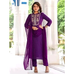 Stunning Embroidered Work Kurta Set with Dupatta - Limited Edition