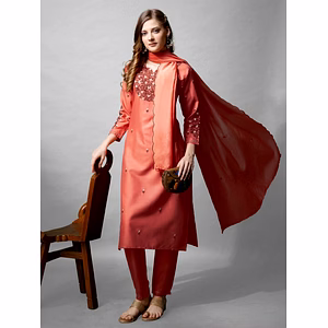 Black Cotton Blend Kurti with Embroidery - Perfectly Elegant and Stylish