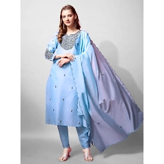 Black Cotton Blend Kurti with Embroidery - Perfectly Elegant and Stylish