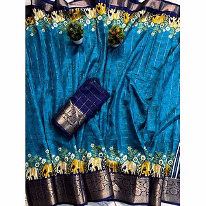 Alluring Dola Silk Saree: 8 Colors, Intricate Design, 9" Border