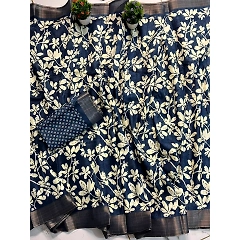 Silk Saree: Stunning Handloom with Intricate Jacquard Border