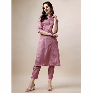 Art Silk Kurti and Pant Set - Perfect Fit and Style