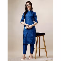 Art Silk Kurti and Pant Set - Perfect Fit and Style
