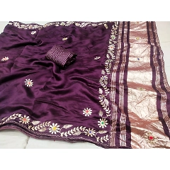 High-Quality Pure Rasiyan Silk Saree with Soft Jari and Matching Blouse
