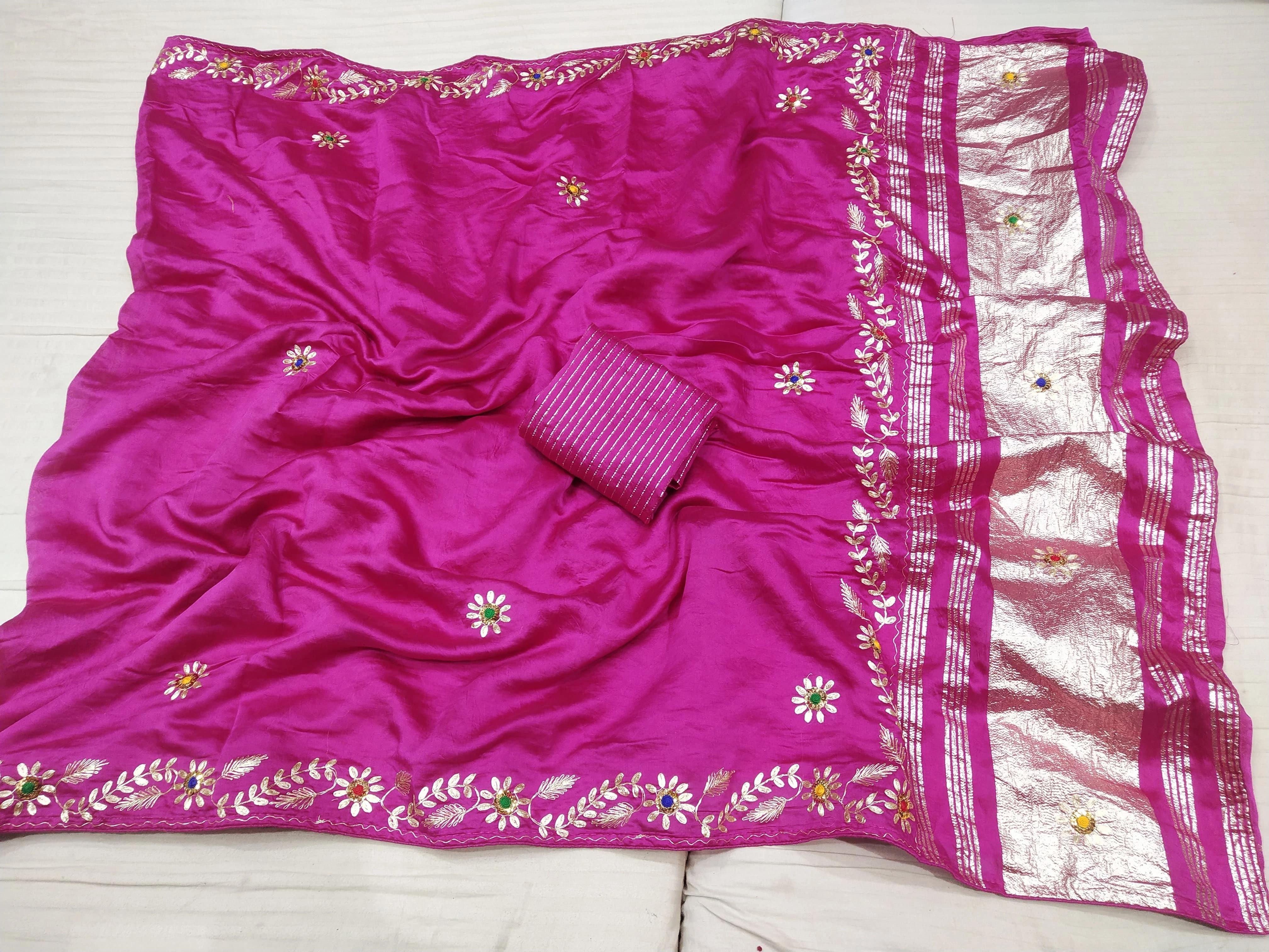 High-Quality Pure Rasiyan Silk Saree with Soft Jari and Matching Blouse-NSD-08-Rani