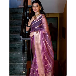 Kanchipuram Jacquard Saree: Full Work, Raw Silk Blouse, Stunning!