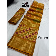 Super Hit Patola Silk Saree: Pure Original Design, 8 Captivating Colors