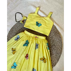 Floral Full Flair Dress for Kids