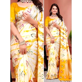 YNF Luxurious Russian Cotton Silk Saree: Intricate Zari Weaving & Exquisite Meenakari
