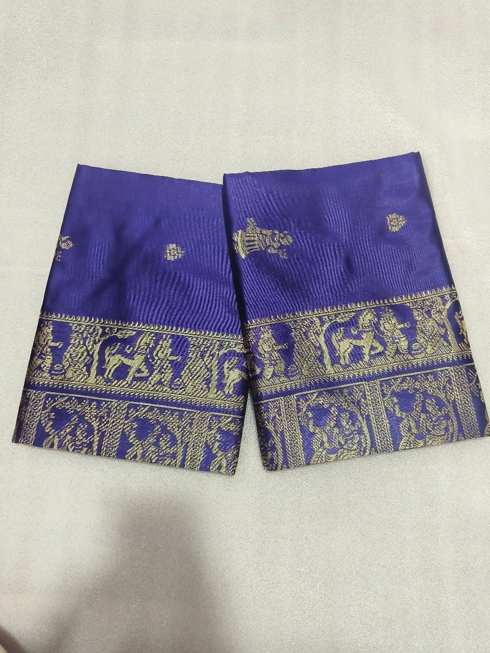 Banarasi Soft Silk Saree: Exquisite Fabric with Jacquard Border-RKT-139-Blue