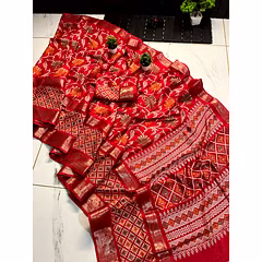Original Dola Silk Saree with Jequrd Border