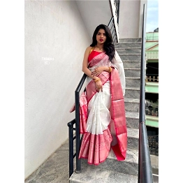 YNF Enchanting Organic Banarasi Sarees: Light, Breathable, Perfect for Indian Weddings
