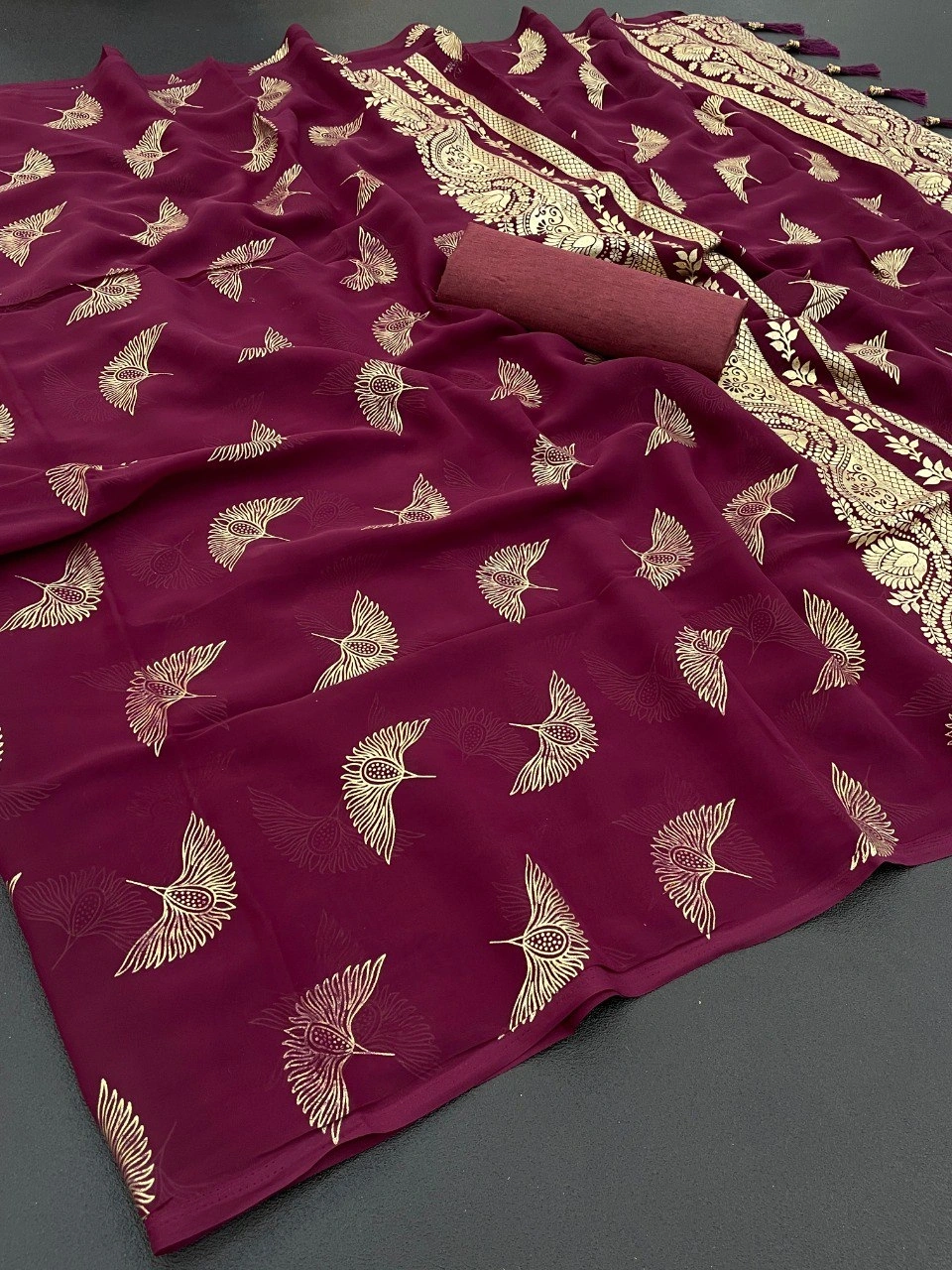 High Quality Silk Saree with Stunning Rich Jalar Pallu-RDD-03-Rani