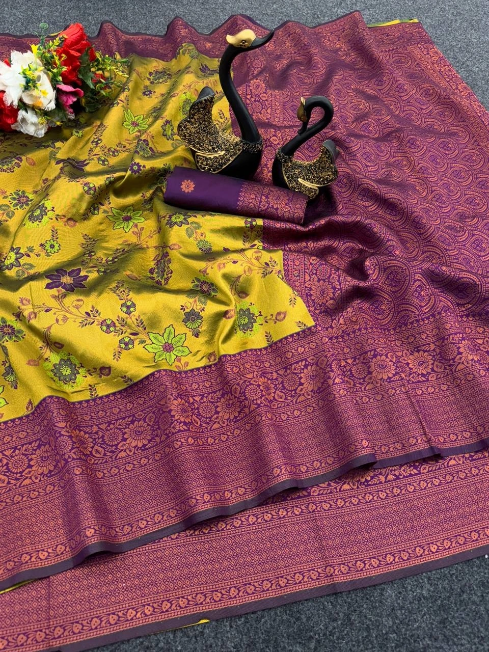 Stunning Triple Weaving Zari Tissue Sarees - Perfect for Parties and Weddings!-RSF-742-Pista