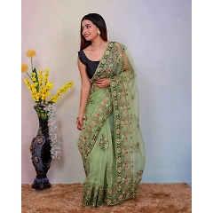 Superb Silk Saree: Soft, Refined, Embroidered, Multiple Colors