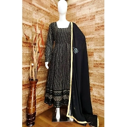 Exquisite Hand-Embroidered Silk Gown - Ready to Wear