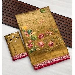 Pure Banarasi Silk Saree with Rich Pallu and Brocade Blouse