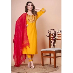 Embroidered Work Kurta Set - Stylish, Comfortable, and Elegant