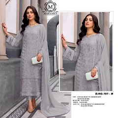 Heavy Fox Georgette with Embroidery - Stunning and Elegant Ensemble