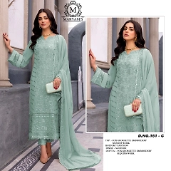 Heavy Fox Georgette with Embroidery - Stunning and Elegant Ensemble