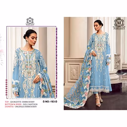 Heavy Fox Georgette Embroidered Suit Set with Organza Dupatta - Stunning and Stylish