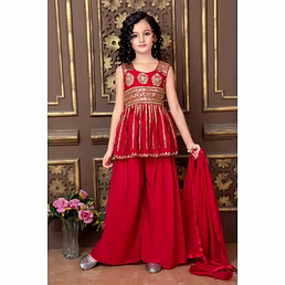 Golden Thread Embroidered Youthful Party Wear