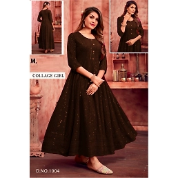 Stylish Rayon Kurti with Schiffli Work | Multiple Sizes | 13 Colors