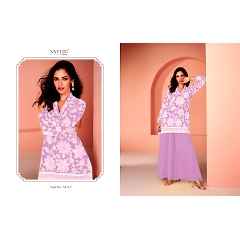Embroidered Georgette Dress - Fully Stitched