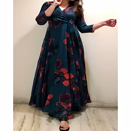 Floral Maxi Collection: Georgette Digital Print Dresses