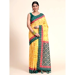 YNF Chanderi Cotton Saree with Silk Blouse - Elegant and Vibrant!