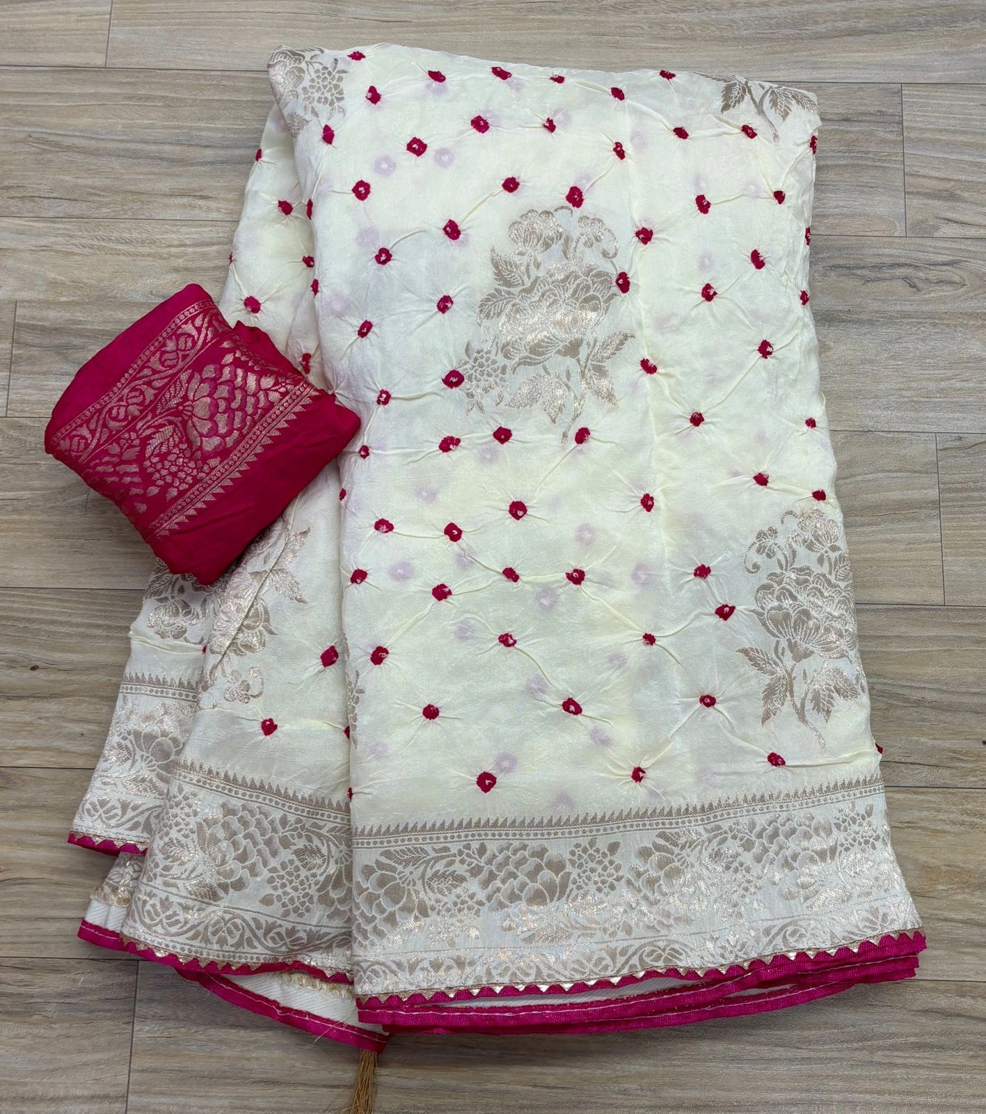 Pure Dola Silk Saree with Stunning Zari Design-NSD-26-White