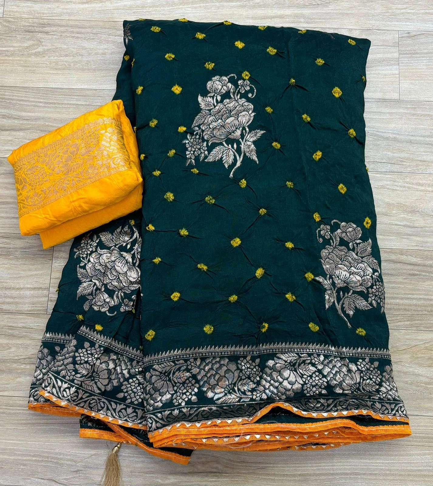 Pure Dola Silk Saree with Stunning Zari Design-NSD-26-Green