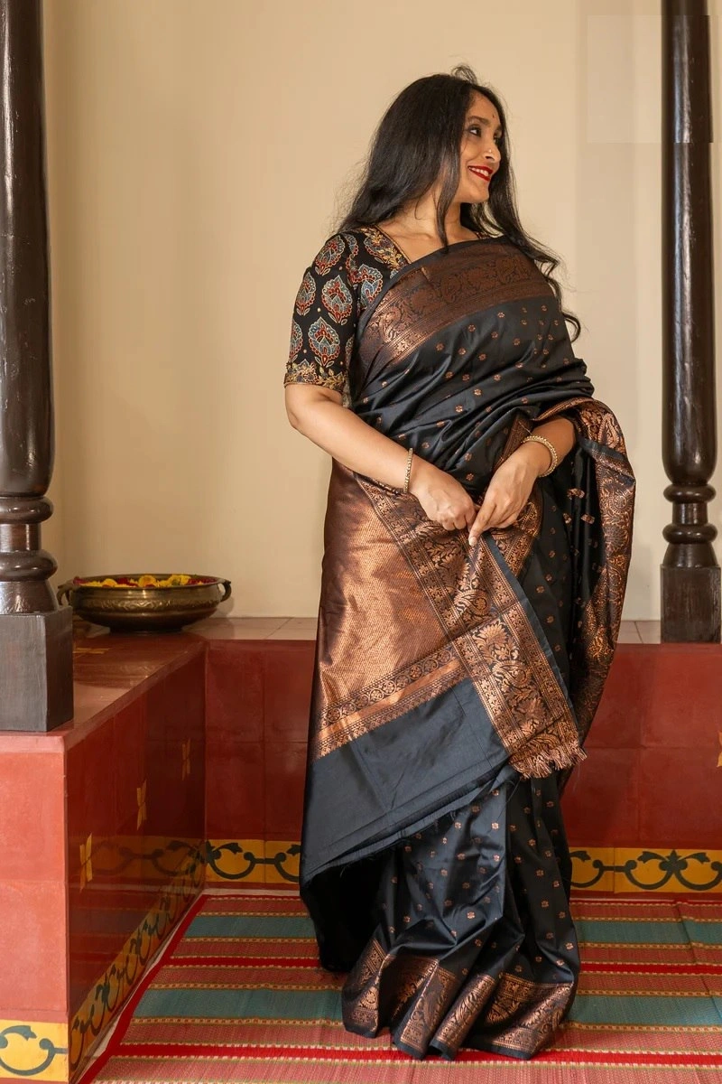 Banarasi Soft Silk Saree - Elegant, Lightweight, and Stunning-RAS-40132-Grey