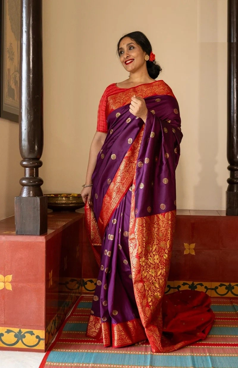 Banarasi Soft Silk Saree - Elegant, Lightweight, and Perfectly Colored-RAS-50117-Wine