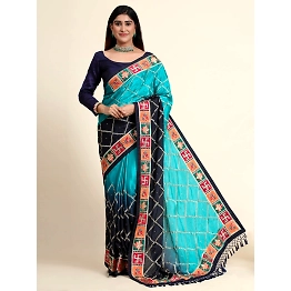 YNF Chinon Padding Soft Silk Saree with Embroidery and Diamond Work