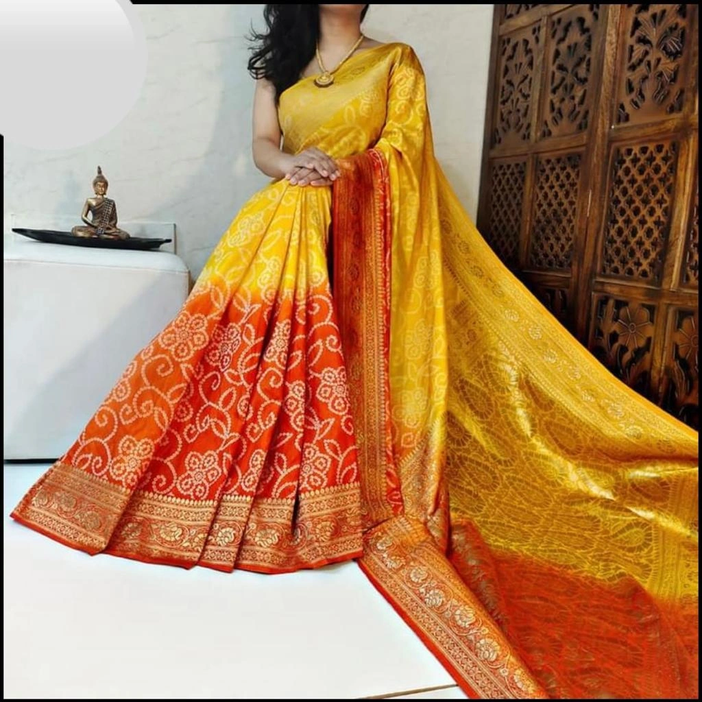 Premium Dola Soft Silk Sarees: Sheer Royalty in Silk-ANT-28-Yellow