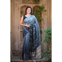 Rich Jacquard Saree with Woven Blouse - 6.3m